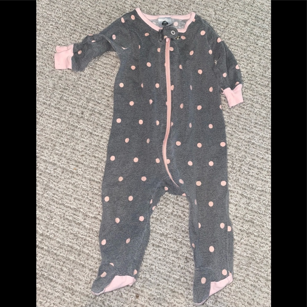 Gerber polka dot Footie pajamas